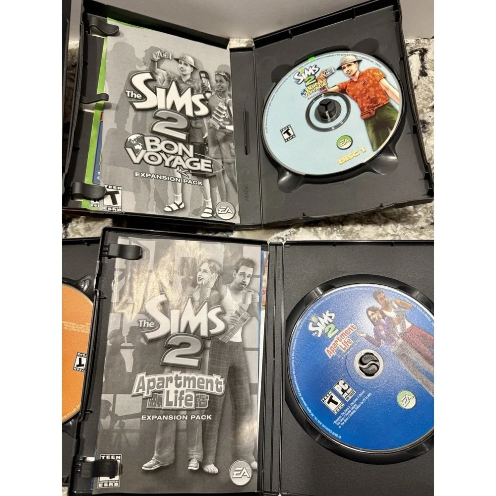 The Sims 2 PC Lot Of 4 Expansion Packs With Manuals For 3 Of 4